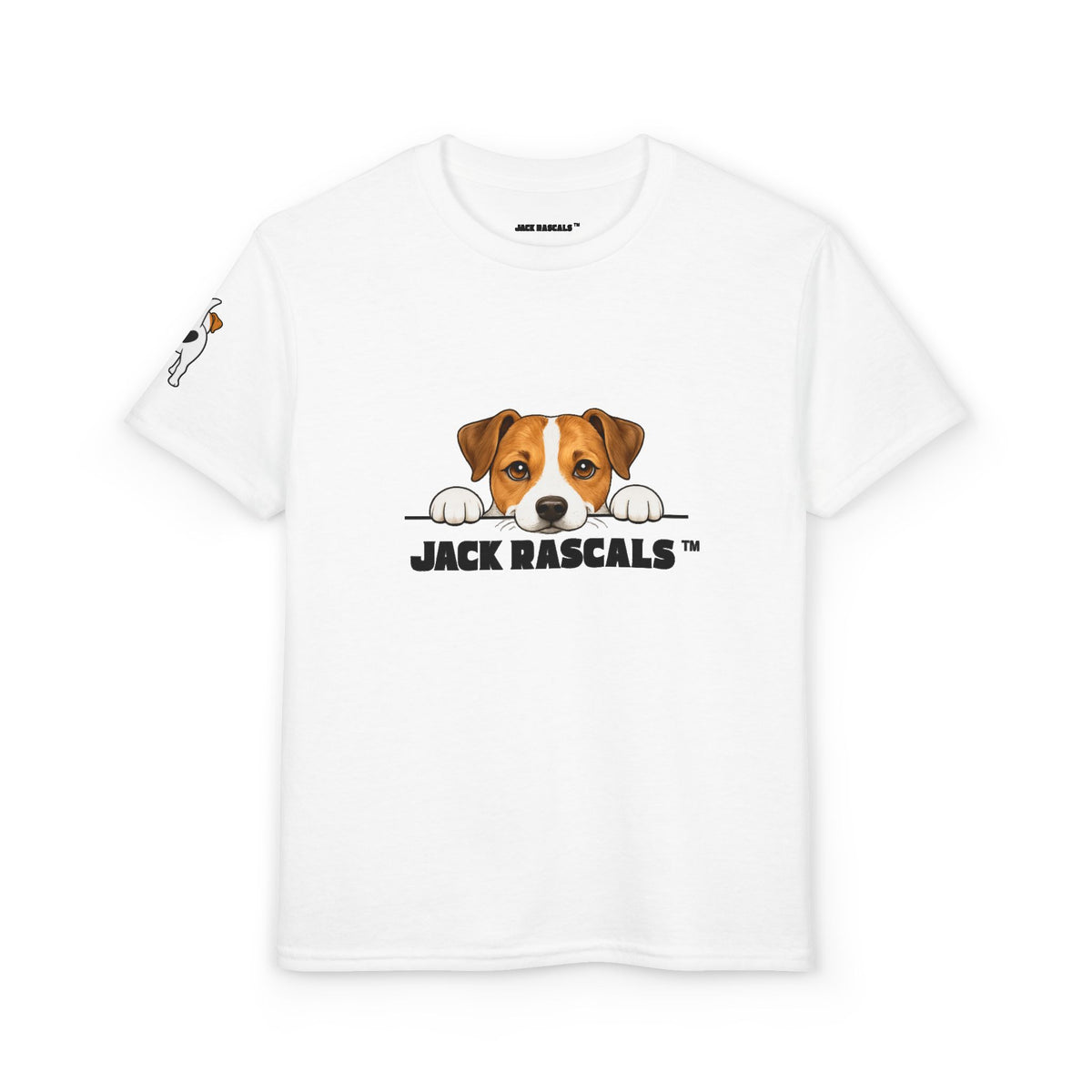 Kids Jack Russell T-Shirt | Peeking JRT Dog Tee | Jack Rascals