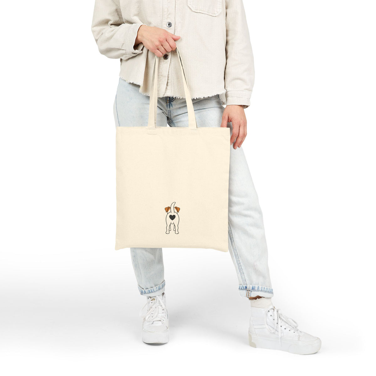 Jack Russell Tote Bag | Cotton Canvas JRT Shopper | Jack Rascals