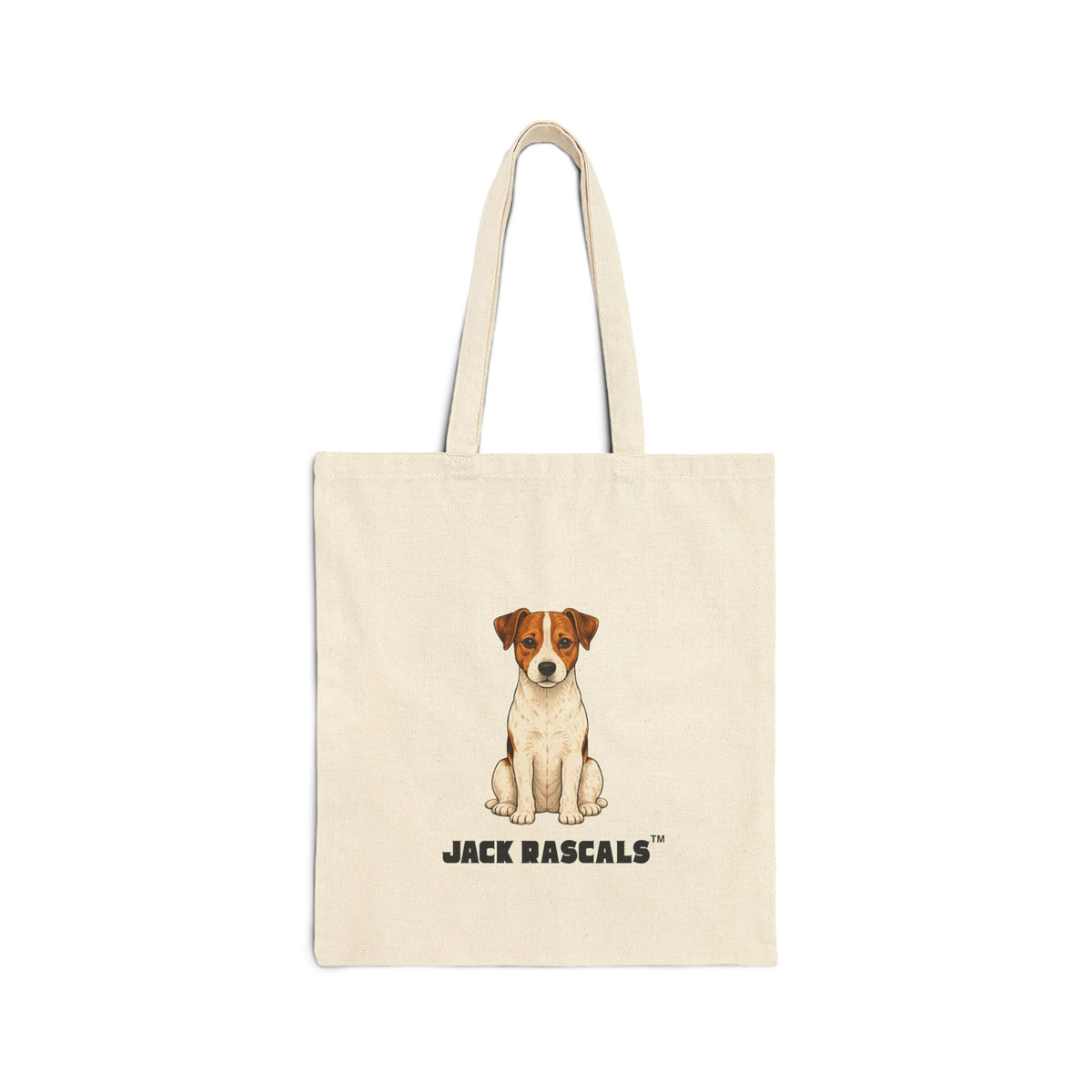 Jack Russell Tote Bag | Cotton Canvas JRT Shopper | Jack Rascals